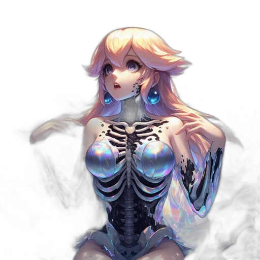 dress, creature, robot, dragon, concept art, pixel art, fantasy art, anime transparent PNG cut-out