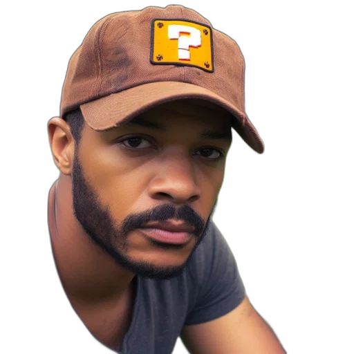 hat, face, animal, creature, pixel art, photorealistic, anime, concept art transparent PNG cut-out