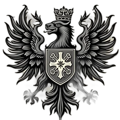 crown, staff, jewelry, dragon, fantasy art, cartoon, photorealistic, monochrome transparent PNG cut-out