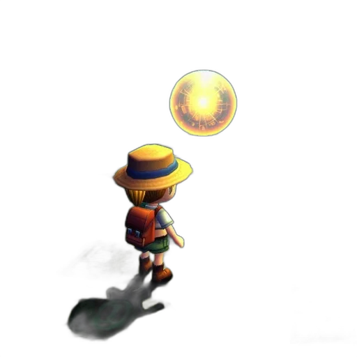 hat, staff, umbrella, weapon, concept art, 3d render, pixel art, fantasy art transparent PNG cut-out