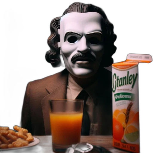 food, jacket, robot, bottle, vaporwave, photorealistic, figure, dons transparent PNG cut-out