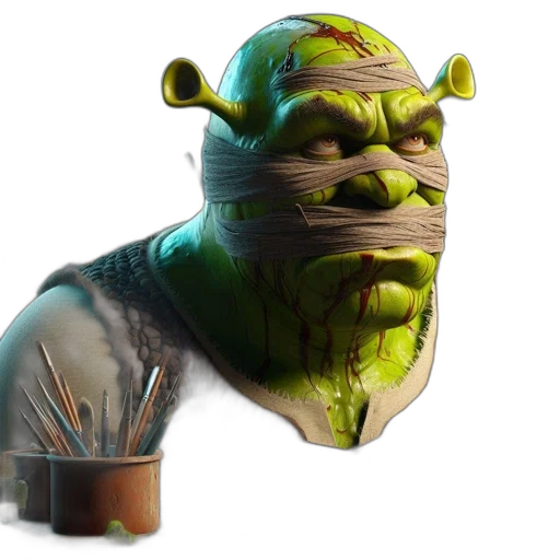 creature, mask, face, animal, concept art, 3d render, photorealistic, fantasy art transparent PNG cut-out