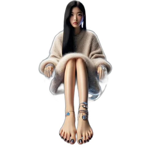 creature, shoes, dress, photorealistic, concept art, 3d render, cartoon, woman transparent PNG cut-out