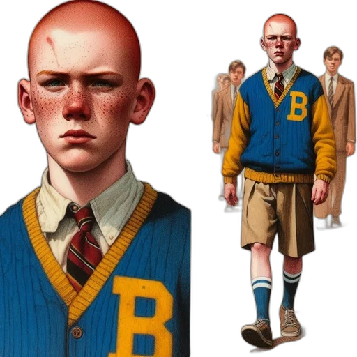 jacket, concept art, comic book art, photorealistic, fantasy art, boy, blue, cardigan transparent PNG cut-out