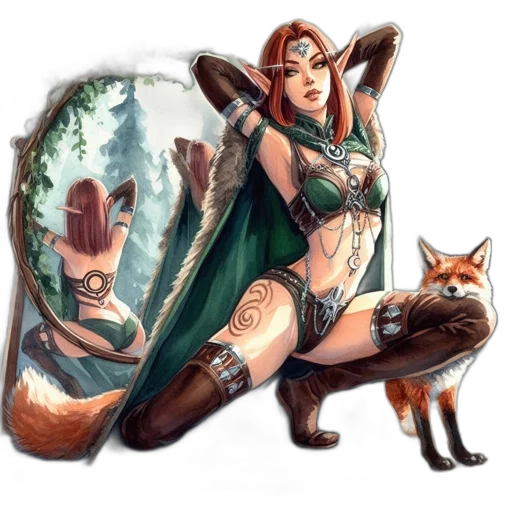 staff, fantasy art, concept art, comic book art, pixel art, forest, fire, green transparent PNG cut-out