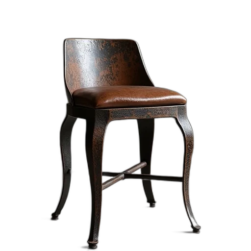 furniture, 3d render, photorealistic, stool transparent PNG cut-out