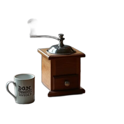 furniture, staff, robot, 3d render, photorealistic, fog, wooden, coffee transparent PNG cut-out
