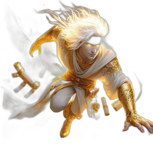 dragon, creature, concept art, fantasy art, comic book art, 3d render, golden, ethereal transparent PNG cut-out