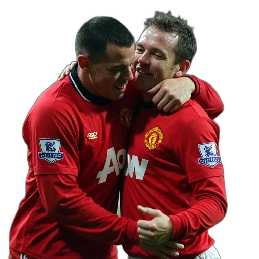 wayne, rooney, celebrates, ferdinand transparent PNG cut-out
