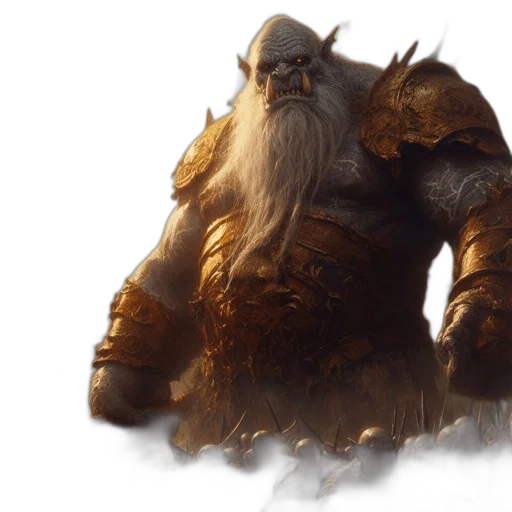 dragon, fantasy art, concept art, photorealistic, 3d render, golden, imposing, orc transparent PNG cut-out