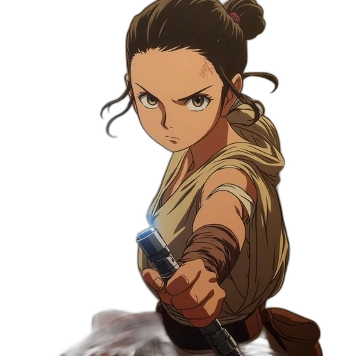 staff, weapon, sword, face, concept art, anime, comic book art, fantasy art transparent PNG cut-out
