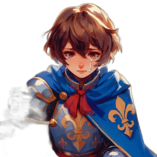 crown, sword, weapon, face, concept art, fantasy art, watercolor, pixel art transparent PNG cut-out