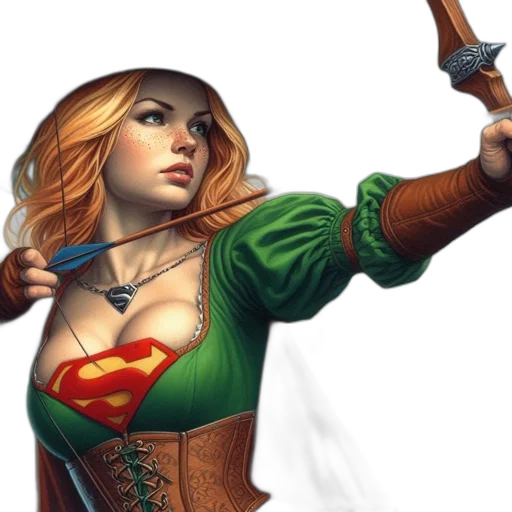 comic book art, fantasy art, concept art, photorealistic, blonde-haired, female, figure, dressed transparent PNG cut-out
