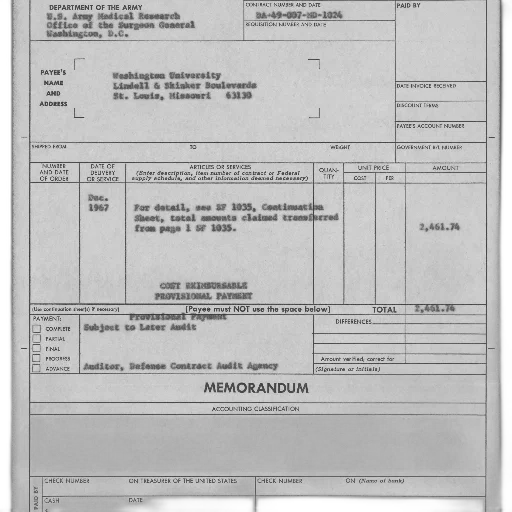 document, department, army, detailing, payment, washington, university, services transparent PNG cut-out