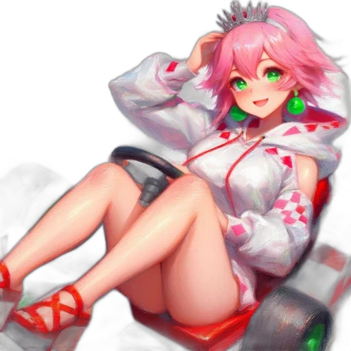 jacket, robot, weapon, dress, anime, pixel art, cyberpunk, concept art transparent PNG cut-out
