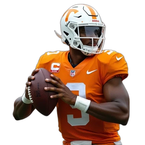 tennessee, quarterback, josh, morgan, whose, looking, build, his transparent PNG cut-out