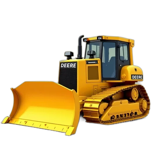 weapon, animal, robot, car, 3d render, photorealistic, yellow, bulldozer transparent PNG cut-out