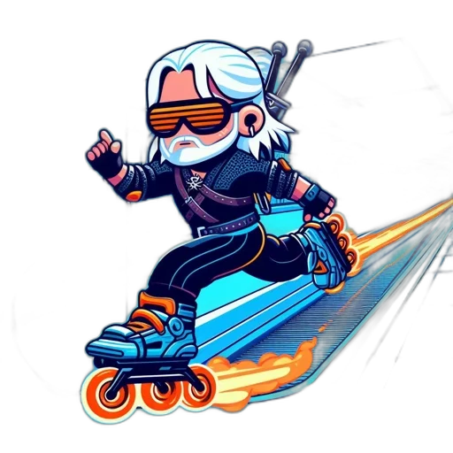 concept art, cartoon, pixel art, fantasy art, animated, figure, donning, sunglasses transparent PNG cut-out