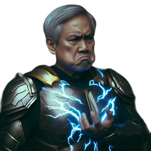 face, staff, concept art, comic book art, fantasy art, photorealistic, elderly, male transparent PNG cut-out