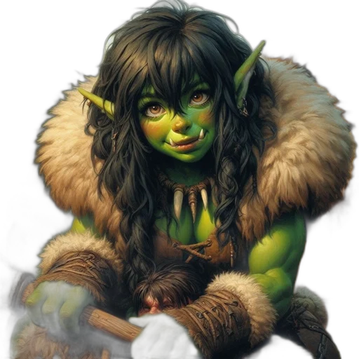 dragon, staff, fantasy art, concept art, comic book art, photorealistic, green, orc-like transparent PNG cut-out