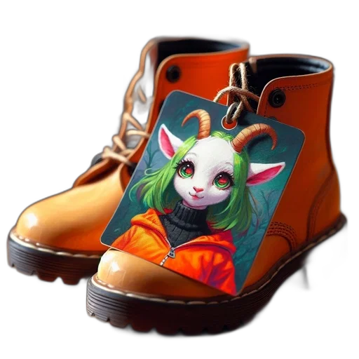 shoes, animal, creature, mask, concept art, vaporwave, photorealistic, cyberpunk transparent PNG cut-out