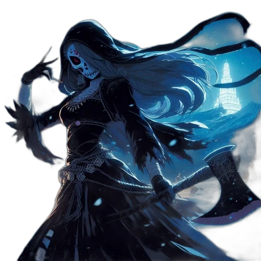sword, mask, staff, dragon, fantasy art, concept art, comic book art, pixel art transparent PNG cut-out
