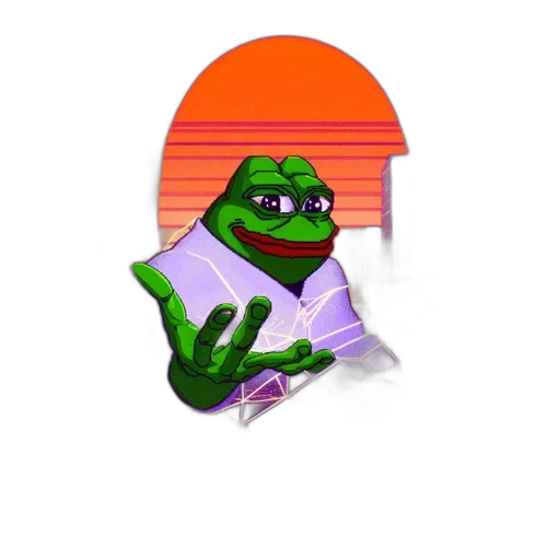 hat, face, jacket, staff, vaporwave, concept art, 3d render, pixel art transparent PNG cut-out