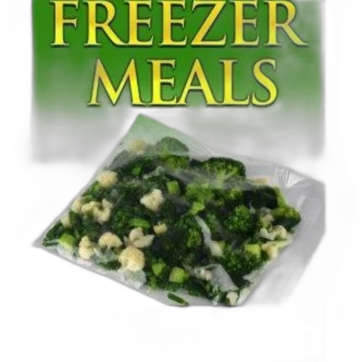 food, 3d render, book, cover, title, freezer, meals, featuring transparent PNG cut-out
