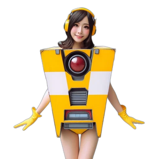 robot, dress, weapon, creature, 3d render, concept art, anime, photorealistic transparent PNG cut-out