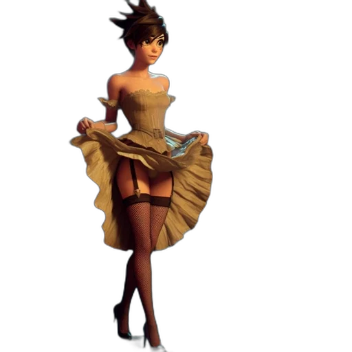 dress, staff, concept art, fantasy art, 3d render, pixel art, earth tones, golden transparent PNG cut-out