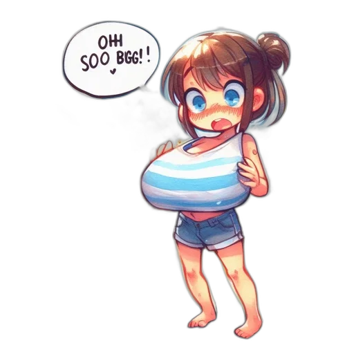 dress, watercolor, concept art, anime, cartoon, blue, pastel, young transparent PNG cut-out