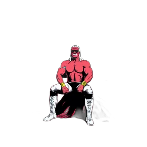 robot, animal, creature, comic book art, concept art, pixel art, 3d render, red transparent PNG cut-out