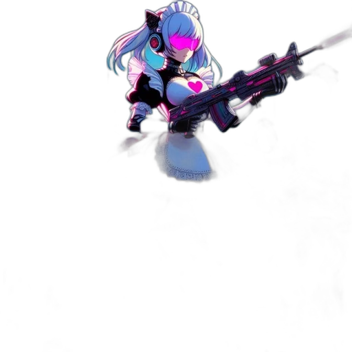 weapon, staff, sword, robot, concept art, pixel art, anime, fantasy art transparent PNG cut-out