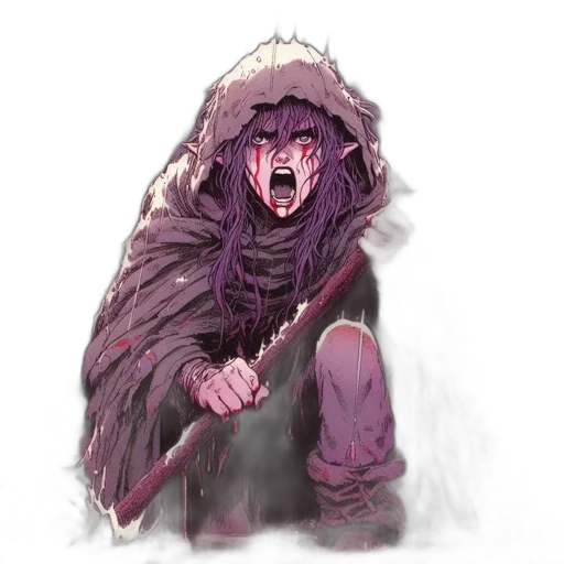 creature, mask, face, jacket, concept art, fantasy art, watercolor, pixel art transparent PNG cut-out