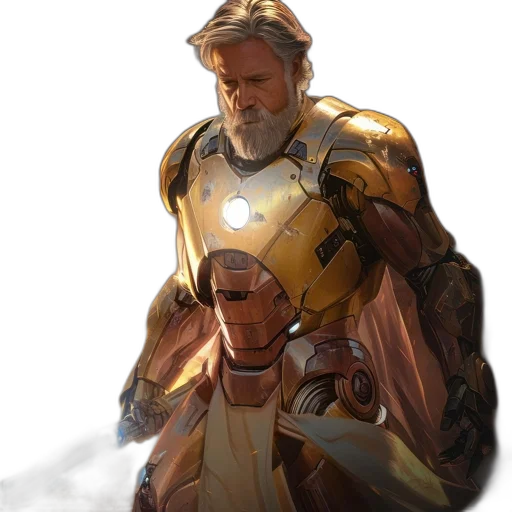 robot, weapon, sword, concept art, comic book art, fantasy art, pixel art, outer space transparent PNG cut-out