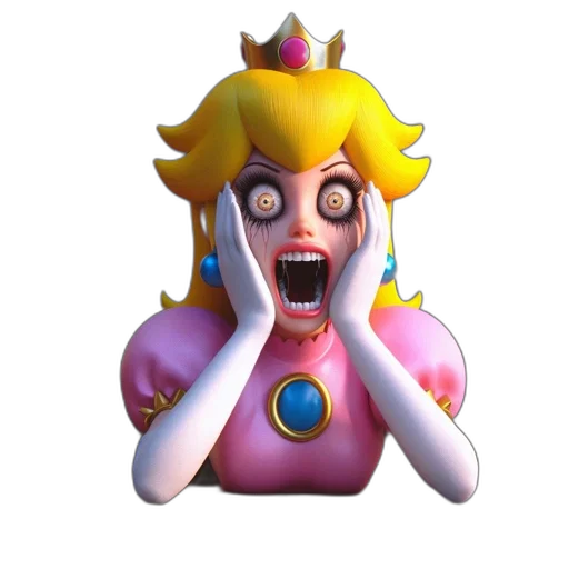 crown, mask, face, creature, 3d render, concept art, pixel art, vaporwave transparent PNG cut-out