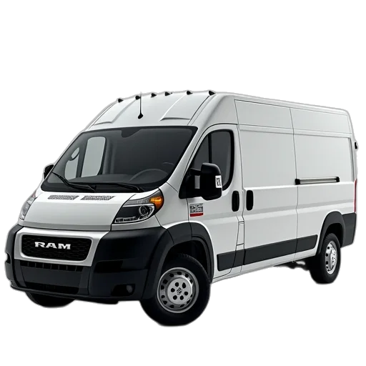 2020, ram, prom, empty, utility, van, cargo, doors transparent PNG cut-out