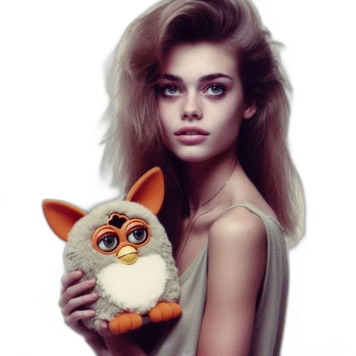 animal, creature, photorealistic, fantasy art, concept art, cartoon, young, woman transparent PNG cut-out