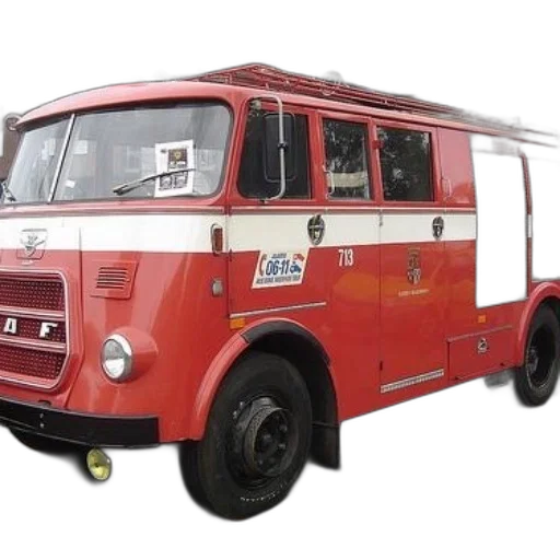 car, 3d render, red, white, fire, truck, number, 713 transparent PNG cut-out