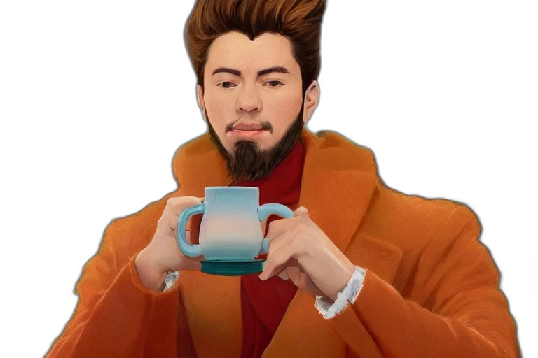 hair, jacket, face, food transparent PNG cut-out