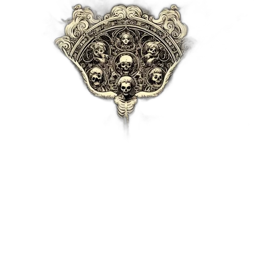 jewelry, crown, staff, mask, fantasy art, concept art, 3d render, pixel art transparent PNG cut-out