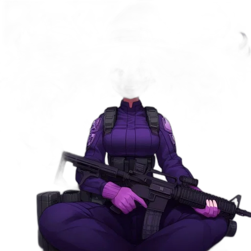 weapon, jacket, robot, staff, concept art, cyberpunk, 3d render, pixel art transparent PNG cut-out
