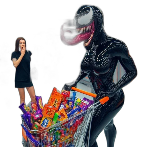 creature, robot, food, mask, concept art, comic book art, fantasy art, 3d render transparent PNG cut-out