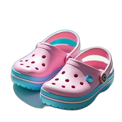 shoes, vaporwave, 3d render, photorealistic transparent PNG cut-out