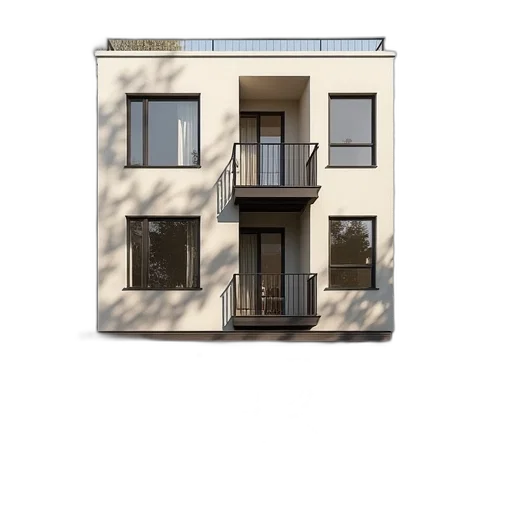 building, 3d render, photorealistic, earth tones transparent PNG cut-out