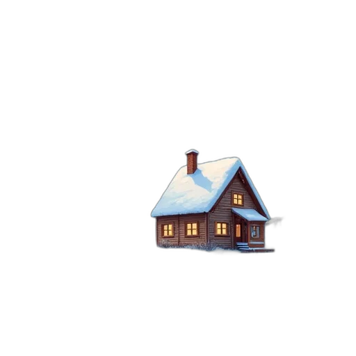 building, furniture, pixel art, 3d render, concept art, watercolor, snow, blue transparent PNG cut-out