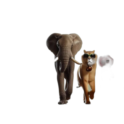animal, creature, staff, umbrella, 3d render, concept art, photorealistic, forest transparent PNG cut-out