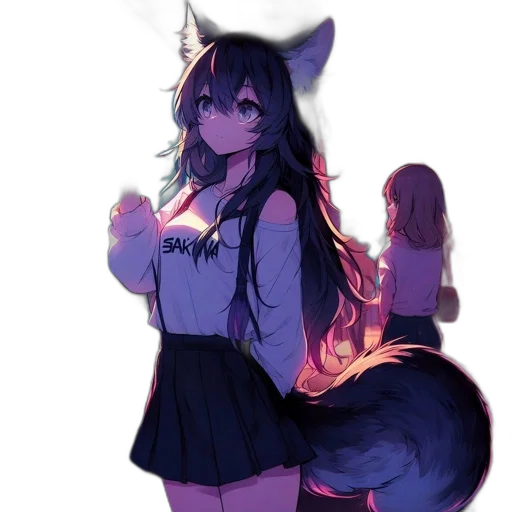 staff, dress, animal, creature, pixel art, anime, concept art, fantasy art transparent PNG cut-out
