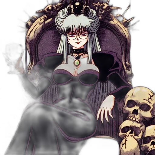 crown, jewelry, concept art, fantasy art, pixel art, anime, dark, monochrome transparent PNG cut-out