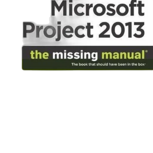microsoft, project, 2013, missing, manual, book, cover, green transparent PNG cut-out